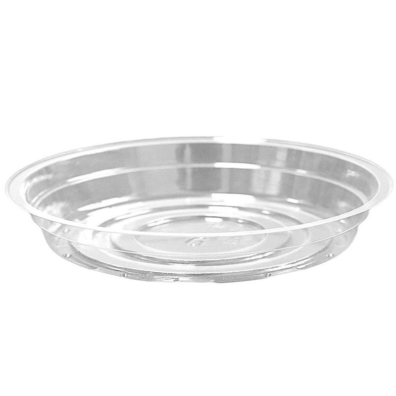 TRUEDAYS 10 Inch 5 Pack Clear Plant Saucers Flower Pot Tray Excellent for Indoor & Outdoor Plants - Image 1
